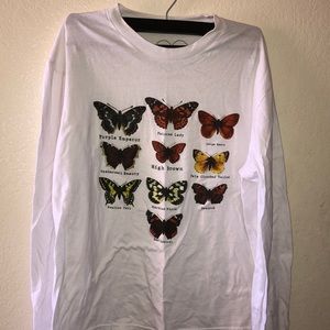 Obsessive Love 100% Cotton Butterfly Long SleeveSize M